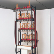 Martin Riches, The Talking Machine, 1989-1991, hanginstalláció, 230 x 90 x 80 cm